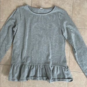Gray j crew long sleeve